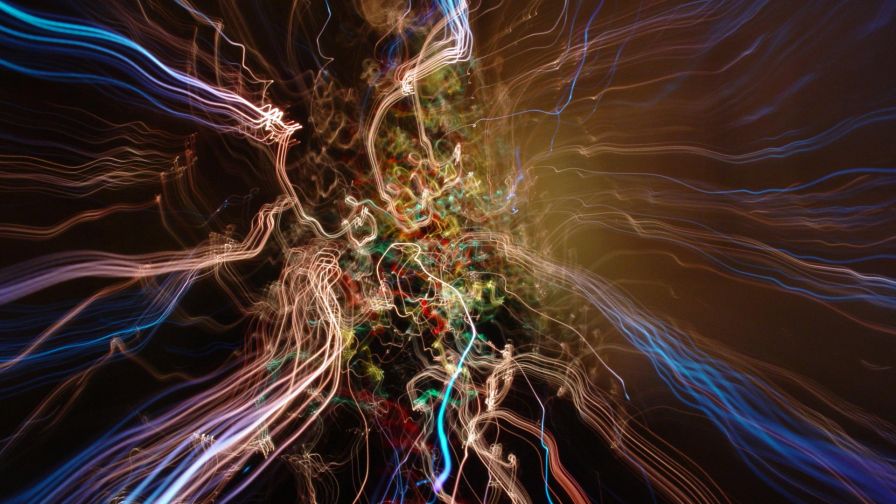 Colorful Electric Abstract Wallpaper 0578